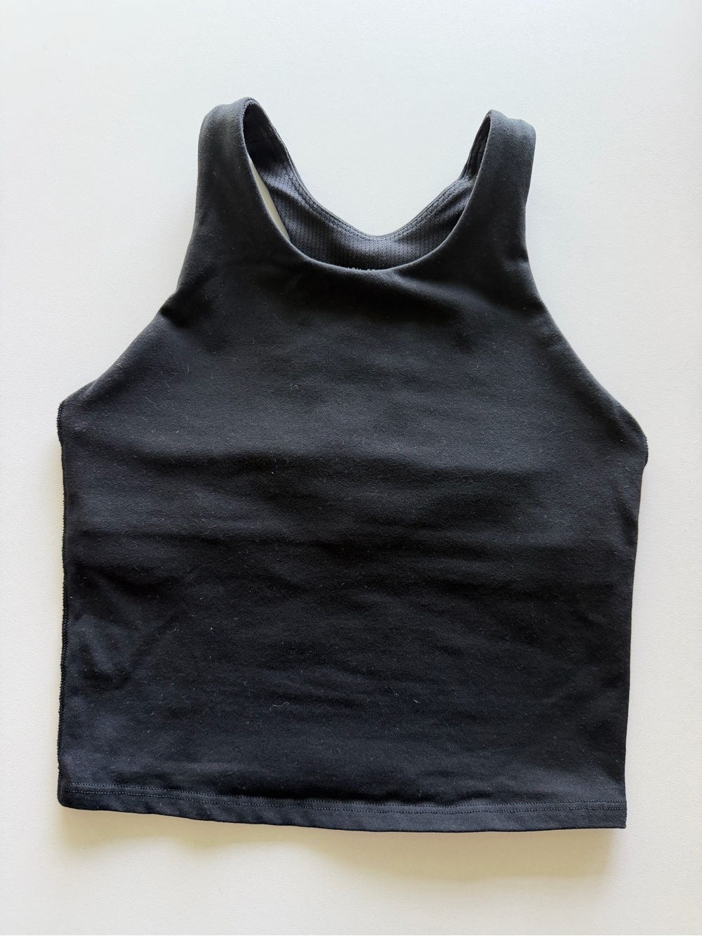 Athleta Black High Neck Cropped Tank